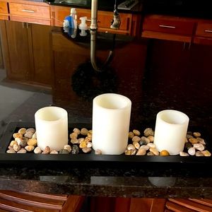 Battery lite candle decoration